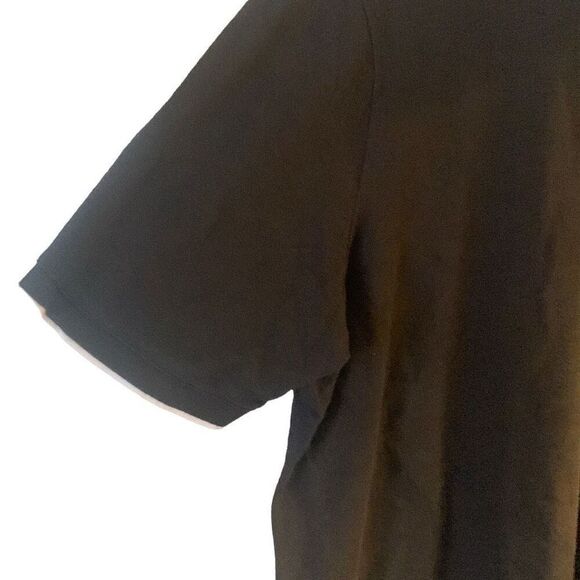 Pre Owned Men’s George Polo Shirt Black With White Accents Sz XXL Classic Style - Picture 2 of 9